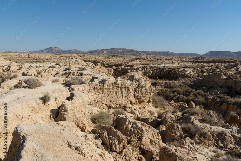 desert mountains landscape, it is a dry and arid land