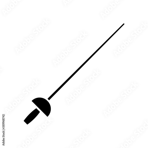 epee icon element of weapon icon for mobile concept and web apps. Thin line epee icon can be used for web and mobile. Premium icon on white background