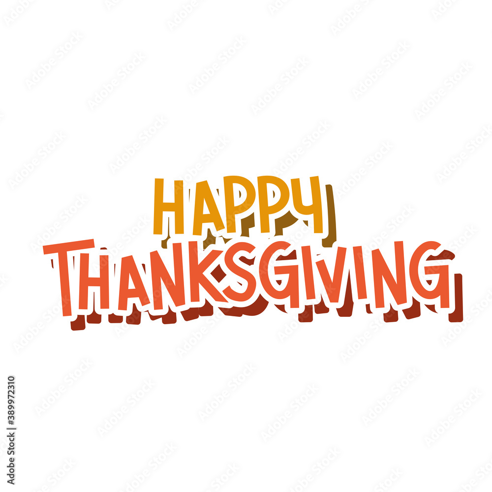 Happy thanksgiving lettering vector design Happy thanksgiving lettering vector design