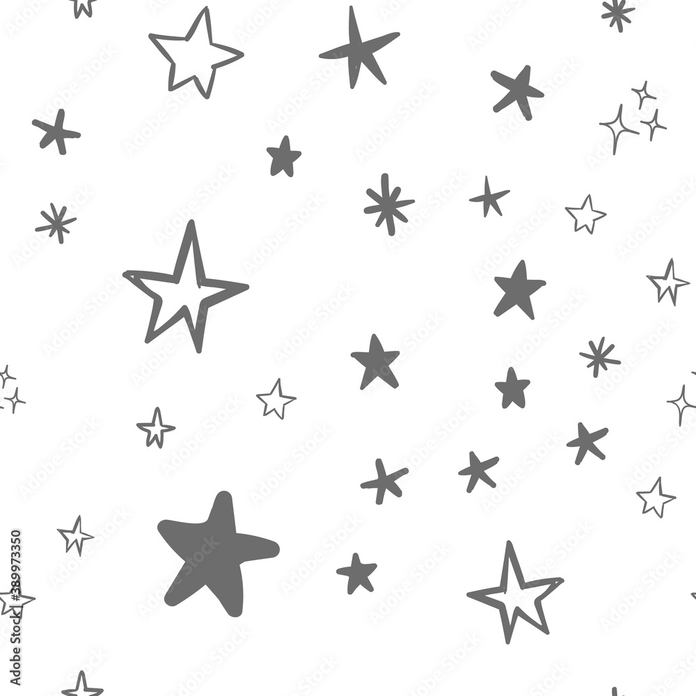Star doodles seamless pattern. Hand drawn stars. Vector collection. Star doodles seamless pattern. Hand drawn stars. Vector collection.