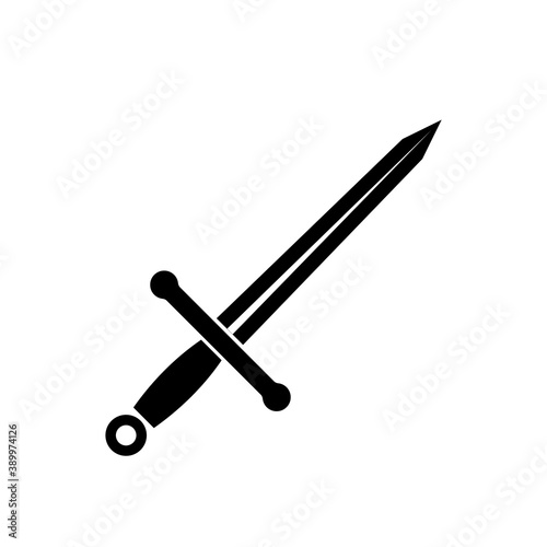 sword icon element of weapon icon for mobile concept and web apps. Thin line sword icon can be used for web and mobile. Premium icon on white background