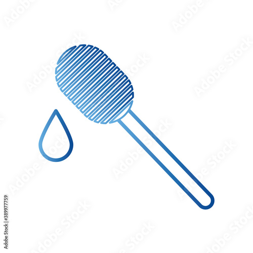 honey stick gradient style icon vector design