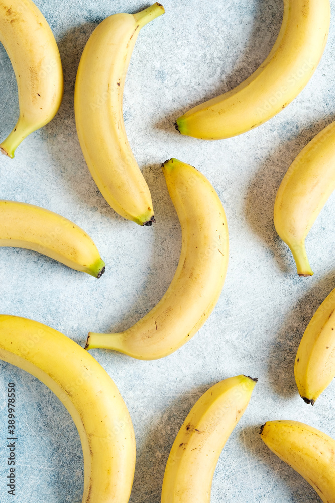 Ripe bananas on a light background Ripe bananas on a light background