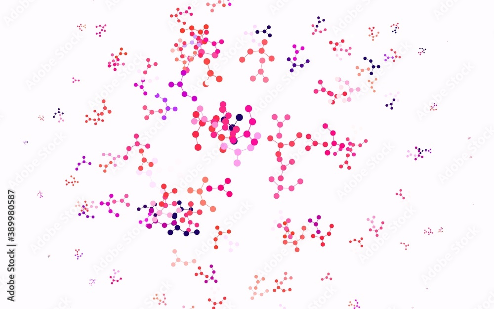 Light Pink, Red vector template with artificial intelligence structure.