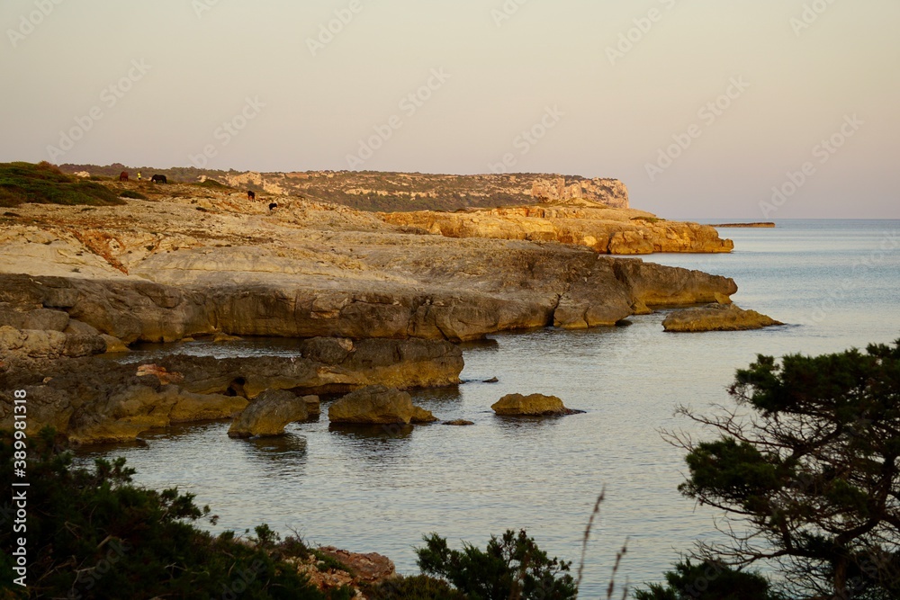 Die schöne Landschaft der Insel Menorca