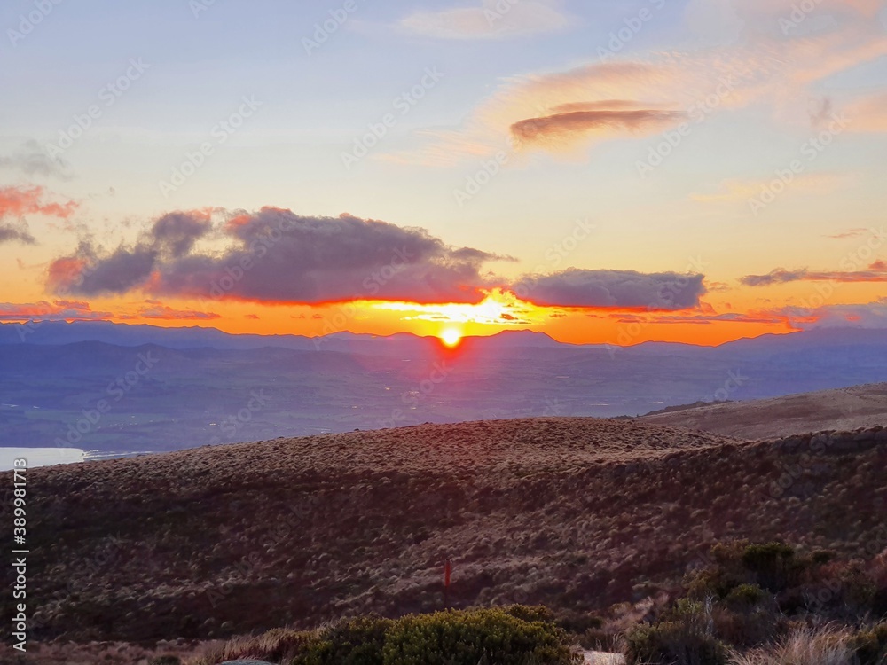 sunrise over the mountains
New Zealand 
Kepler