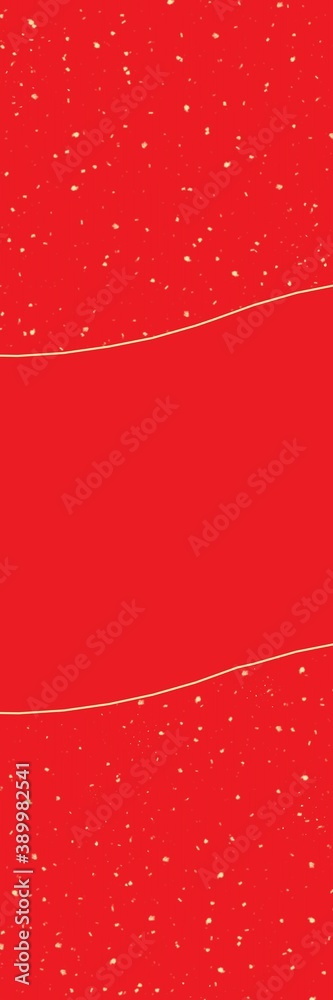 Long red background with gold painting. Background for a festive banner, postcard. Christmas background. Long red background with gold painting. Background for a festive banner, postcard. Christmas background.