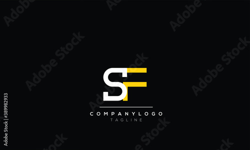 Alphabet letters Initials Monogram logo  sf, fs,s AND  f