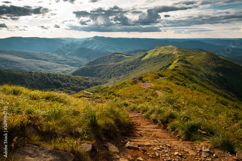Fototapeta Naklejka Na Ścianę i Meble -  Spacer po Bukowym Berdzie, Bieszczady, Polska