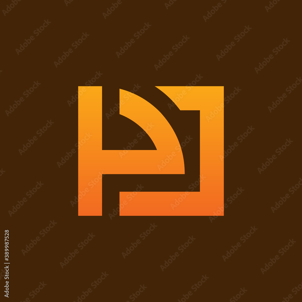 Alphabet letter icon logo PJ or JP - Vector Alphabet letter icon logo PJ or JP - Vector
