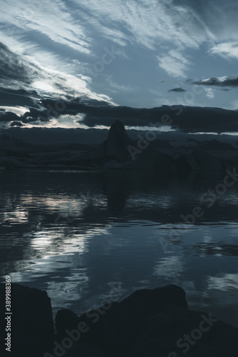 Icelandic Glaciers and Icebergs, Landscape in Summer