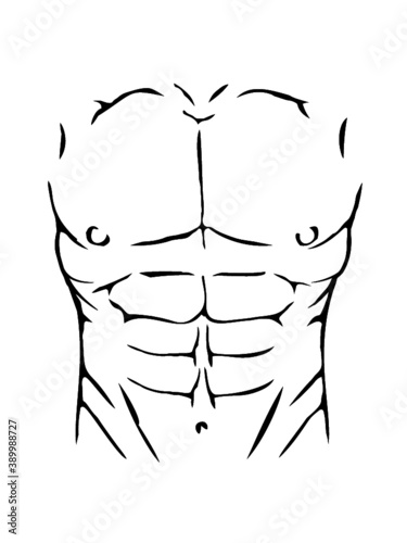 Sixpack Muskeln Bauch 