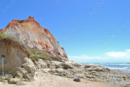  Beach landscape in Morro Branco, Ceará, Brazil