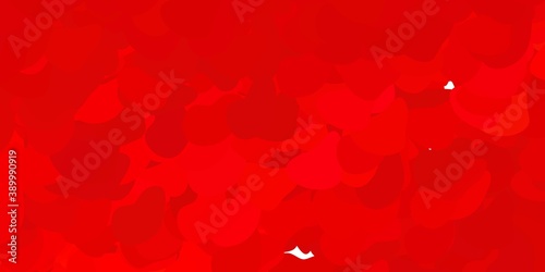Dark orange vector template with abstract forms.