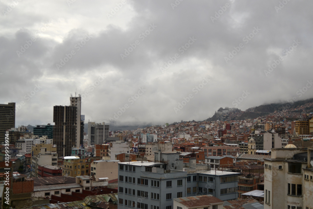 Naklejka premium la paz, bolivia