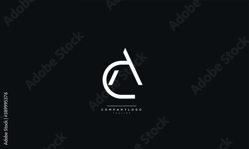 Letter AC or CA Business Logo Design Alphabet Icon Vector Monogram