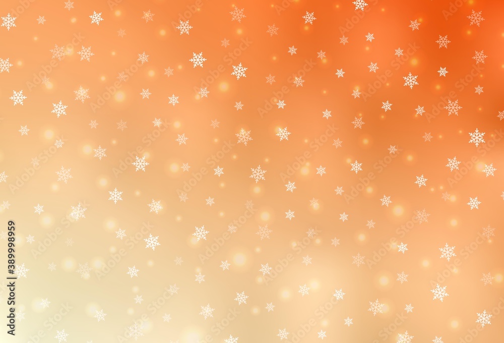 Light Orange vector background in Xmas style. Light Orange vector background in Xmas style.
