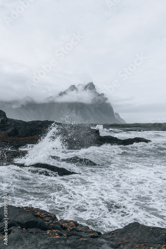 Iceland landscape, Coastline and nature in summer.