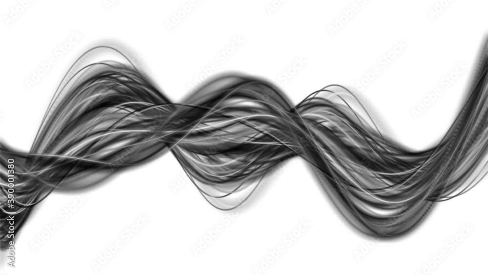 Magical animation with rotating stripe object in slow motion, 4096x2304 loop 4K