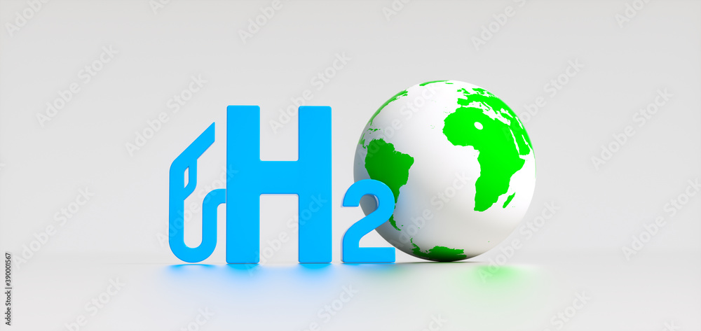 Blue Hydrogen filling H2 Gas Pump station icon isolated on background - H2 energy concept Blue Hydrogen filling H2 Gas Pump station icon isolated on background - H2 energy concept