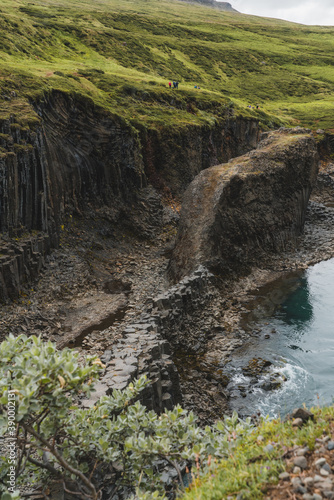 Iceland landscape  Coastline and nature in summer.