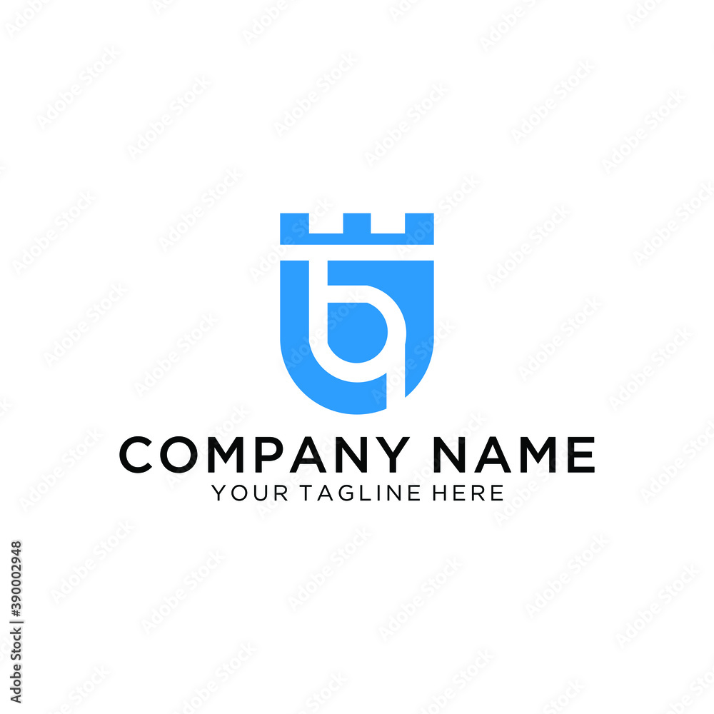 Letter B shield logo icon design template elements Letter B shield logo icon design template elements