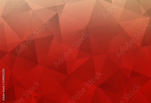 Light Red vector polygon abstract background.