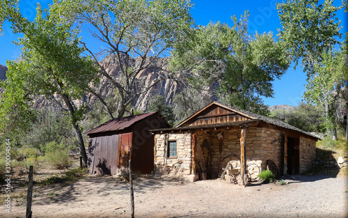 Canvas Print LAS VEGAS, NEVADA, UNITED STATES - Sep 23, 2018: Historic ranch building at Spri