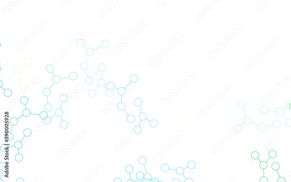 Light Blue, Yellow vector backdrop with artificial intelligence data.
