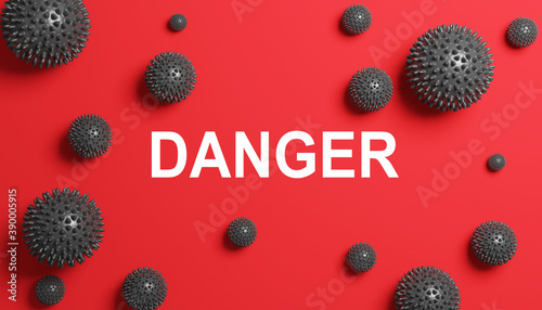 Wallpaper Mural New covid-19 conoravirus outbreak. 3D illustration Torontodigital.ca