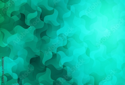Light Green vector abstract polygonal pattern.