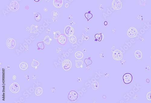 Light Pink, Blue vector background with cuisine gourmet.