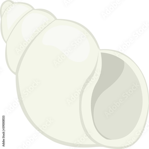 Vector emoticon illustration of a spiral shell
