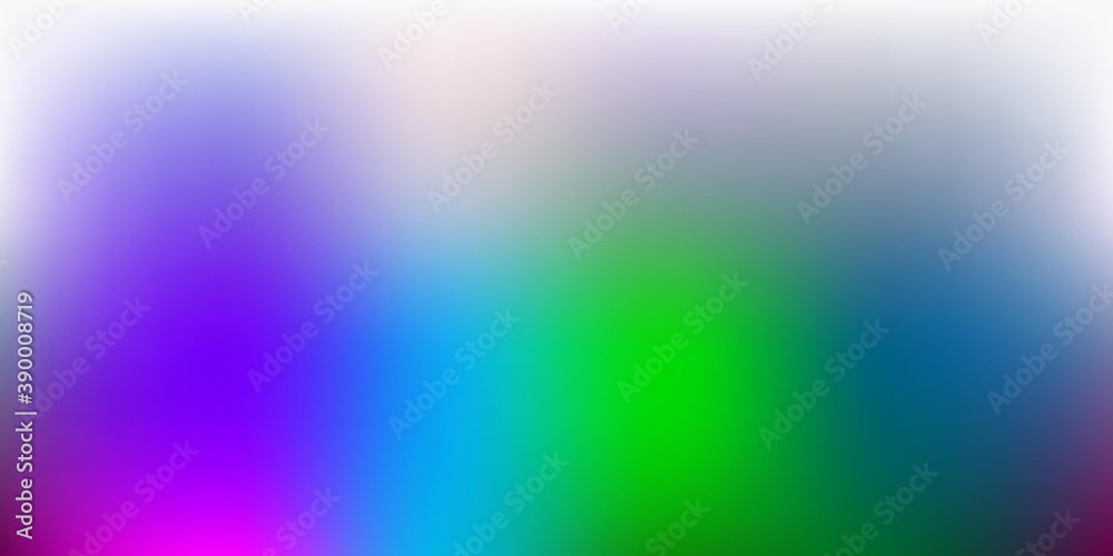 Dark Multicolor vector blurred texture.