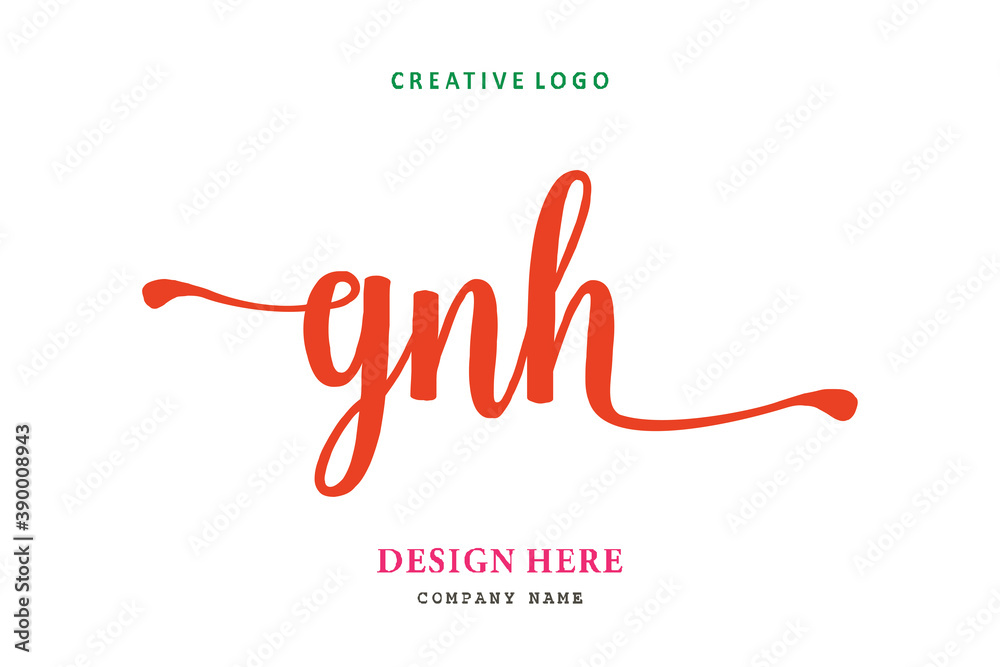 GNH lettering logo is simple, easy to understand and authoritative GNH lettering logo is simple, easy to understand and authoritative