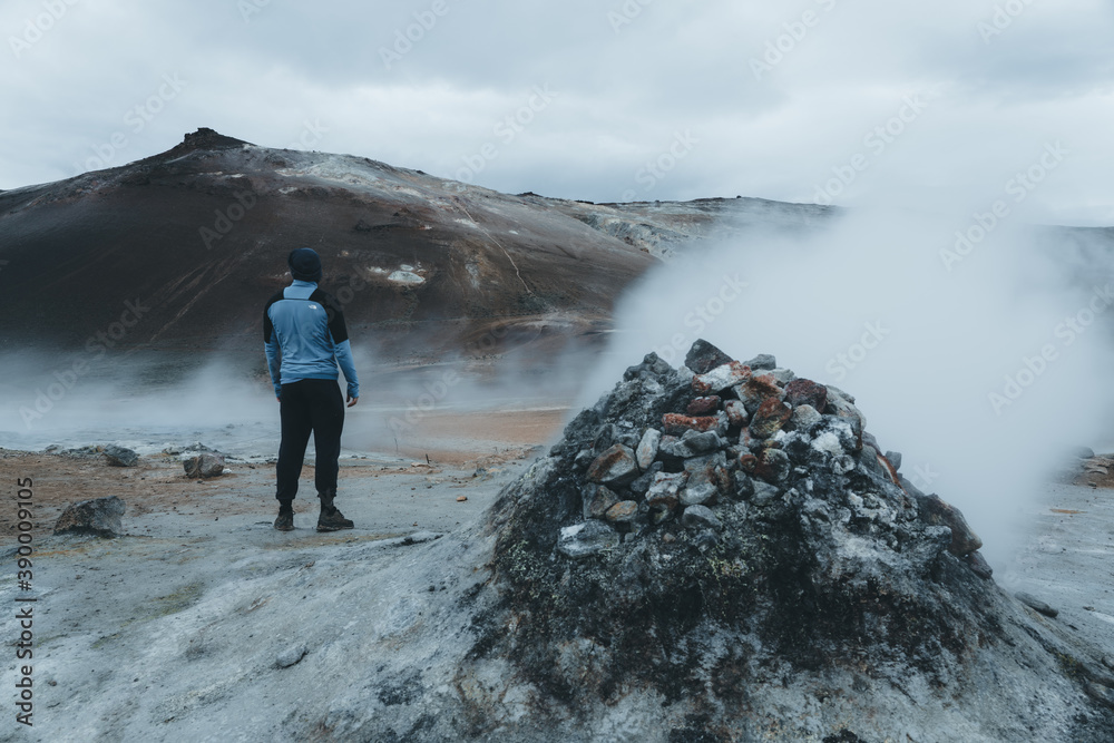 Fototapeta premium Iceland nature, Vulcanic landscape in Summer.