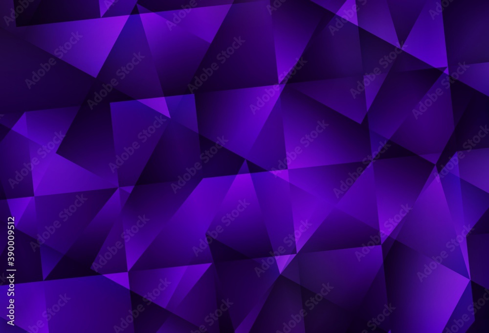 Dark Purple vector gradient triangles template. Dark Purple vector gradient triangles template.
