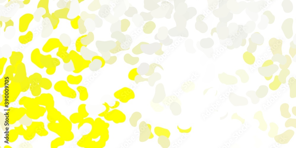 Light yellow vector texture with memphis shapes. Light yellow vector texture with memphis shapes.