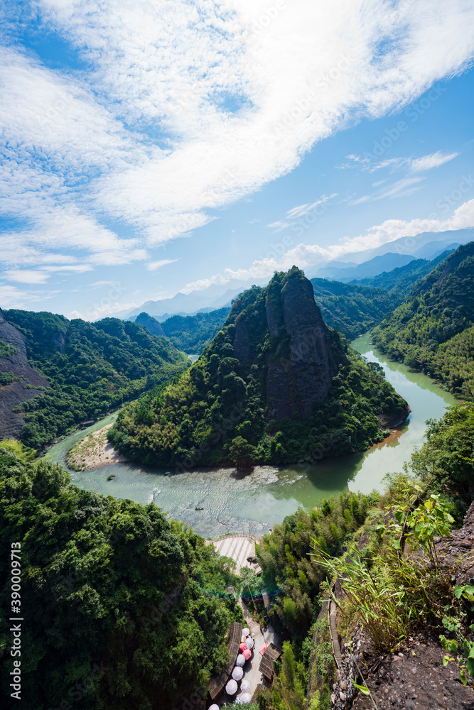 Guangxi Guilin Resources Tianmen Mountain Zijiang River Scenery