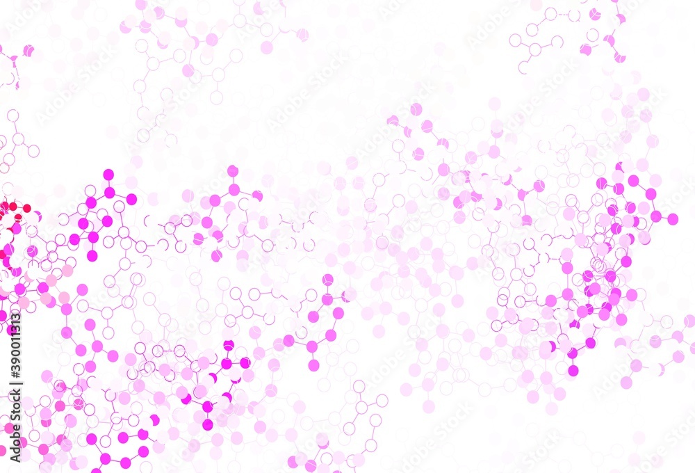 Light Purple, Pink vector pattern with artificial intelligence network. Light Purple, Pink vector pattern with artificial intelligence network.