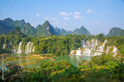 The beautiful and magnificent Detian Falls in Guangxi  China
