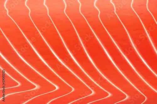 Salmon, trout fish fillet or steak vector texture. Sea or ocean fish fresh, raw meat texture pattern. Seafood delicatessen, japanese cuisine sushi or sashimi ingredient and trout meat background