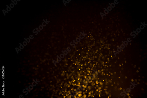 Bokeh gold from natural water texture background