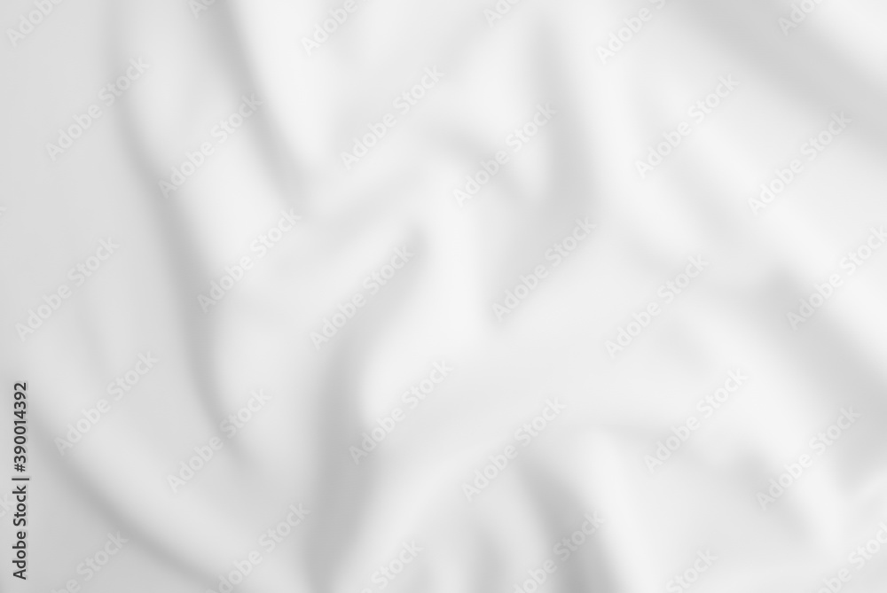 Blurred rippled white cloth background. Blurred rippled white cloth background.
