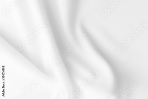 Blurred rippled white  cloth background.
