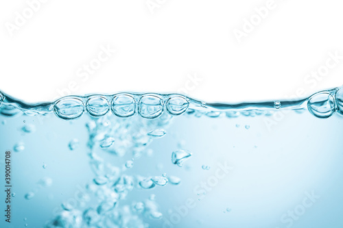 Underwater air blue bubbles fresh use for background