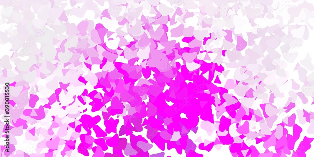 Light purple, pink vector pattern with abstract shapes. Light purple, pink vector pattern with abstract shapes.