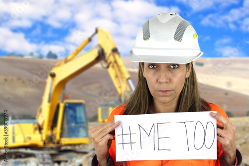 Me too social movement A Latin American construction Woman holding a me too sign