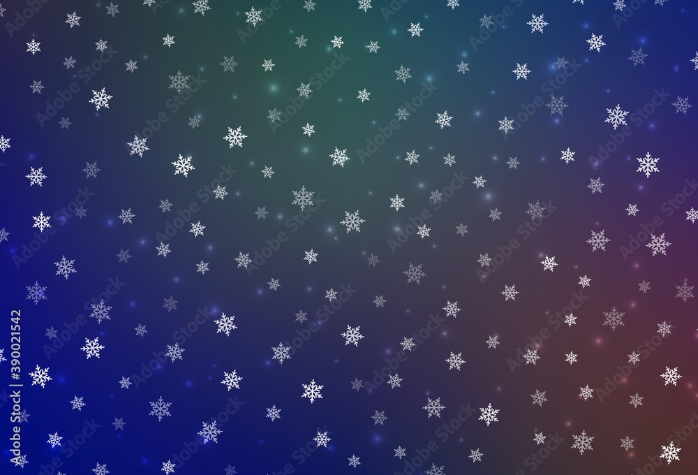 Light Blue, Red vector pattern in Christmas style. Light Blue, Red vector pattern in Christmas style.