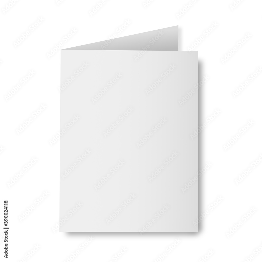 Blank paper template cover mockup on white background. Blank paper template cover mockup on white background.